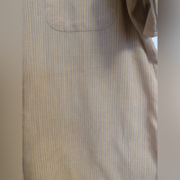 Vintage Levi's For Men Buttondown Shirt, tan stripes, large - Picture 6 of 8